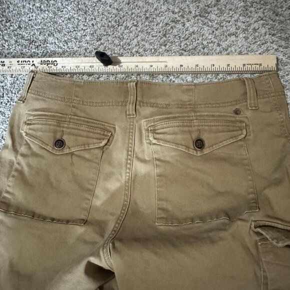 Lucky Brand Shorts Mens 32 Khaki Cargo Flat Front Utility Pockets Casual Chino - Picture 8 of 11